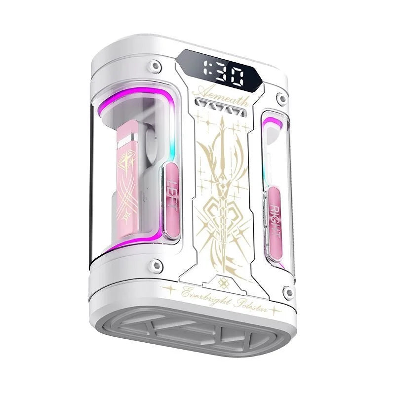 Anime Elysia TWS Bluetooth Earphones Semi-In-Ear Bluetooth 6.0 Wireless Gaming Headphones for Honkai Impact Fans Gifts